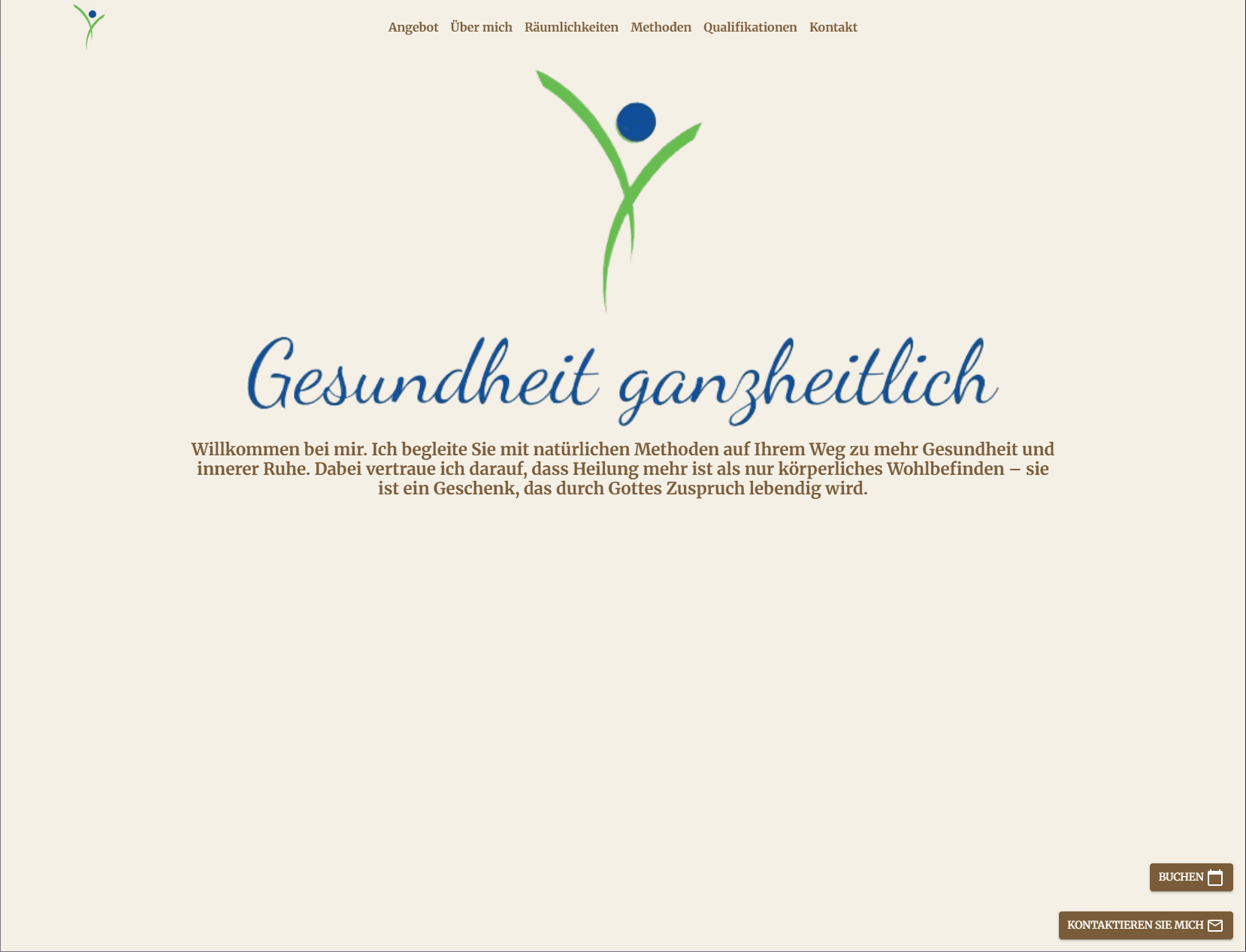 Mockup der Website GesundheitGanzheitlich